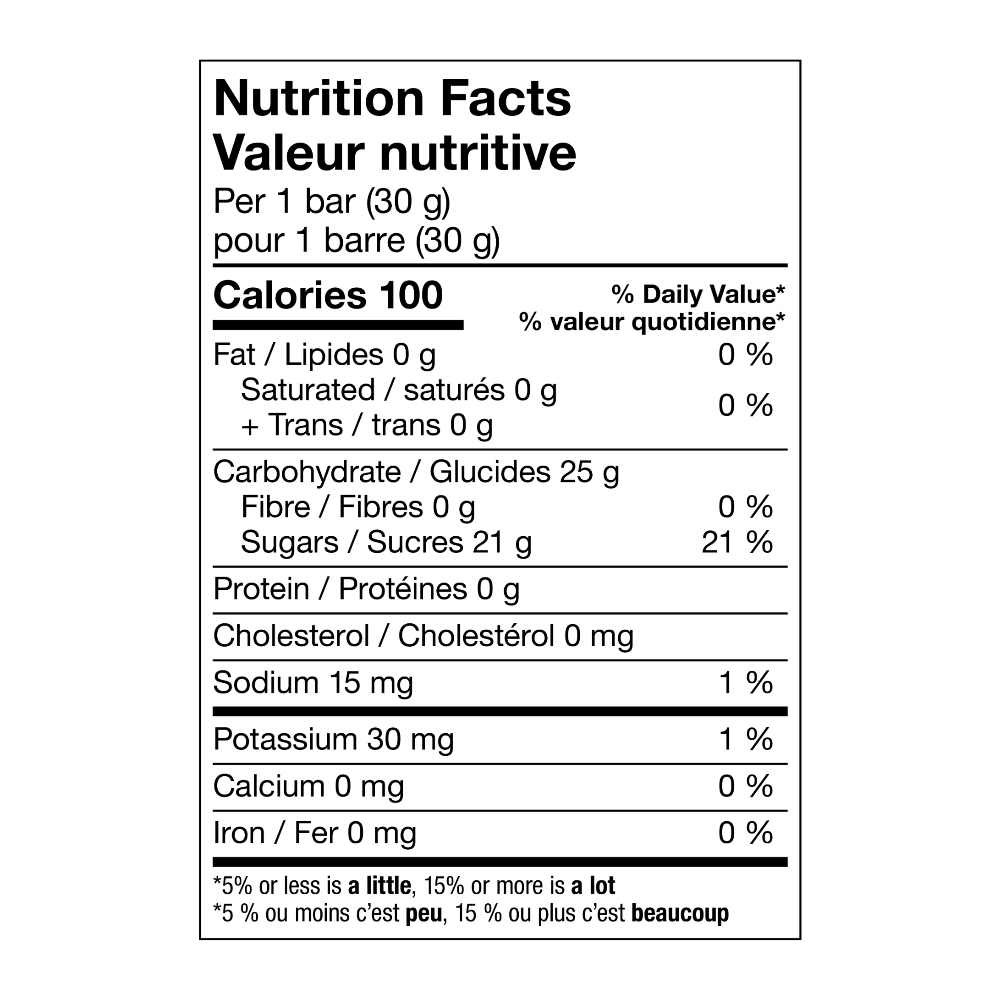 Barre Énergie à la fraise de XACT Nutrition