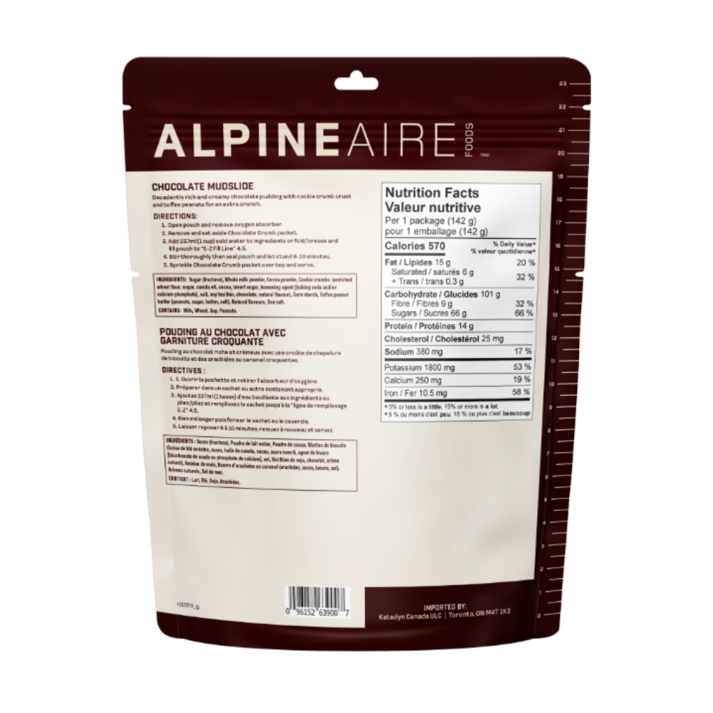 Pouding Mudslide au chocolat de AlpineAire