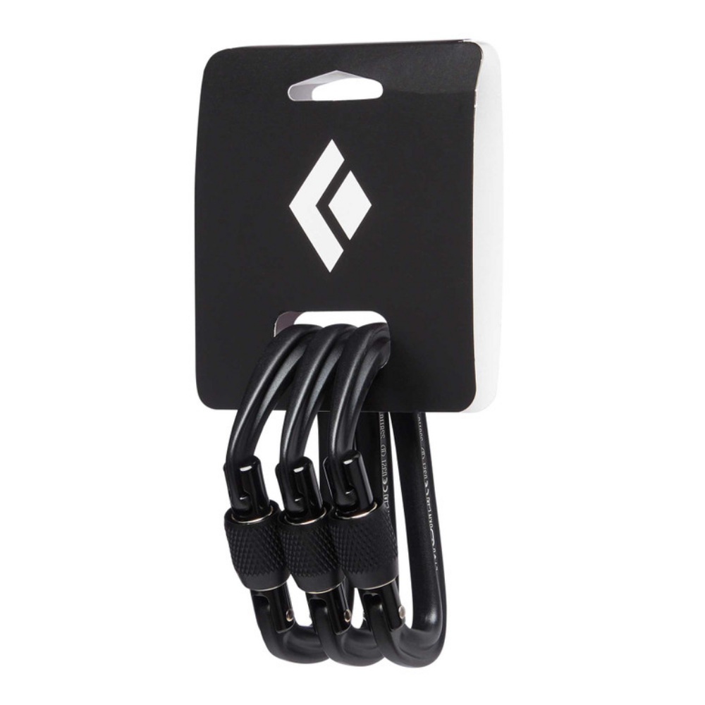 Mousqueton Hotforge Screwgate Carabiner paquet de 3 de Black Diamond - Pagaie Québec