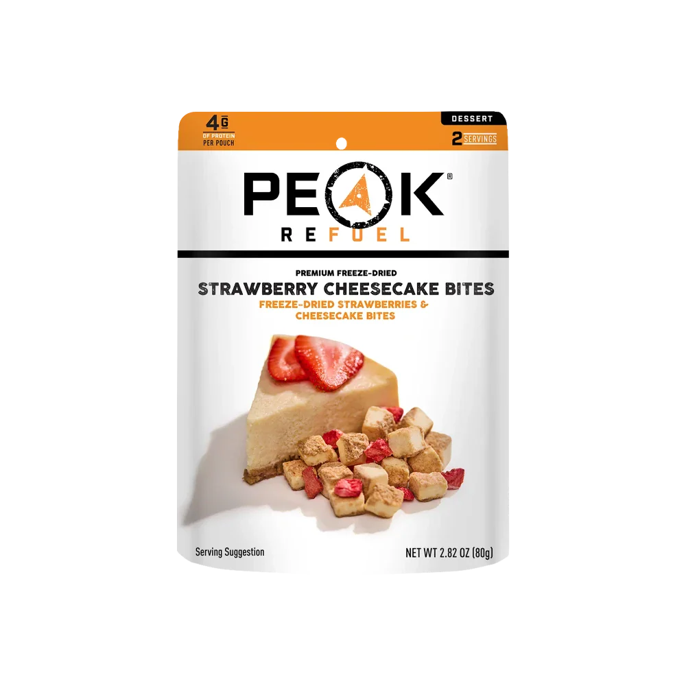 Bouchées de gâteau au fromage avec fraises de Peak Refuel - Pagaie Québec