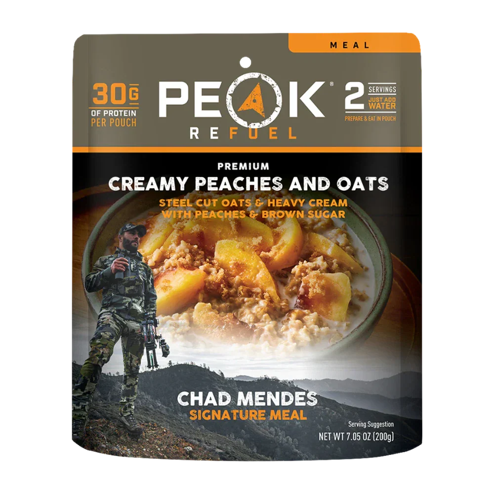 Gruau crémeux aux pêches de Peak Refuel - Pagaie Québec