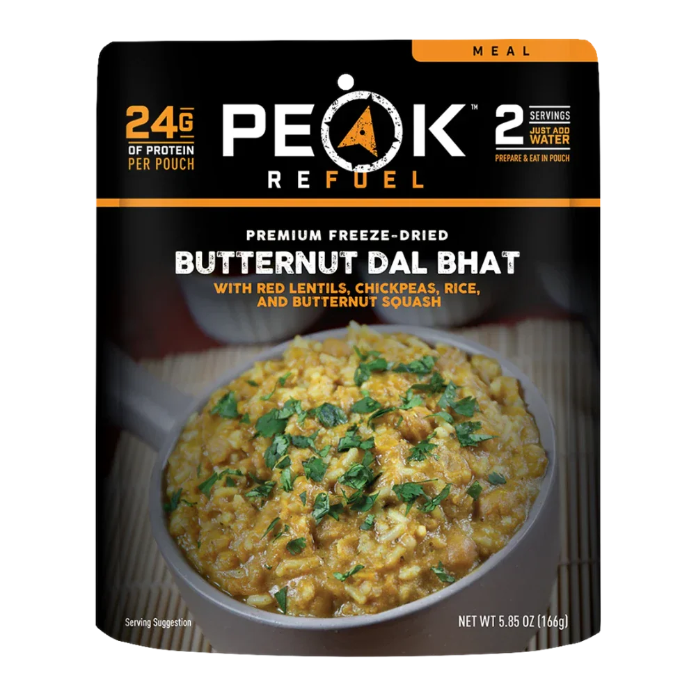 Dal bhat à la courge butternut de Peak Refuel - Pagaie Québec