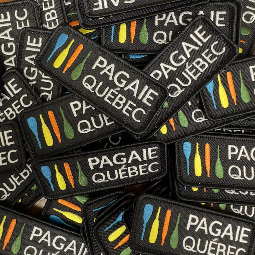 Écusson brodé officiel Pagaie Québec - Pagaie Québec