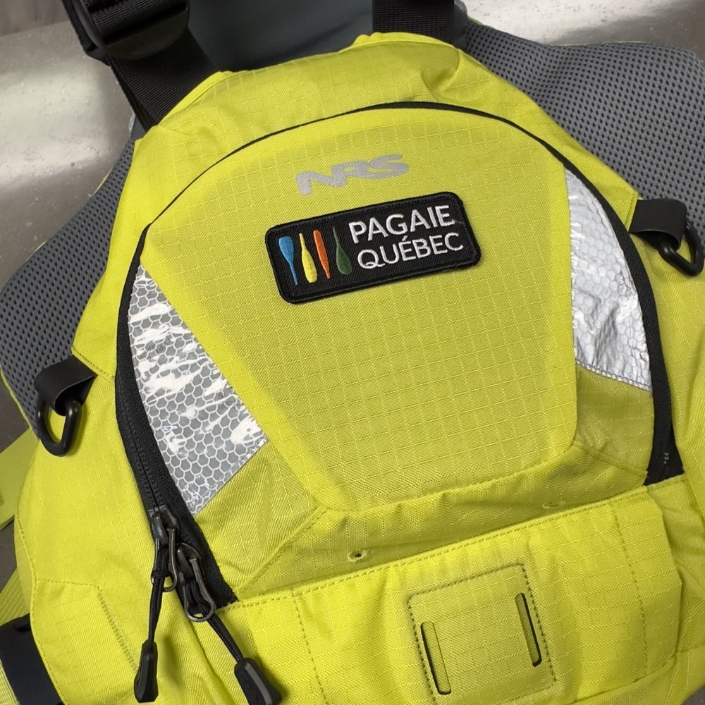 Écusson brodé officiel Pagaie Québec - Pagaie Québec