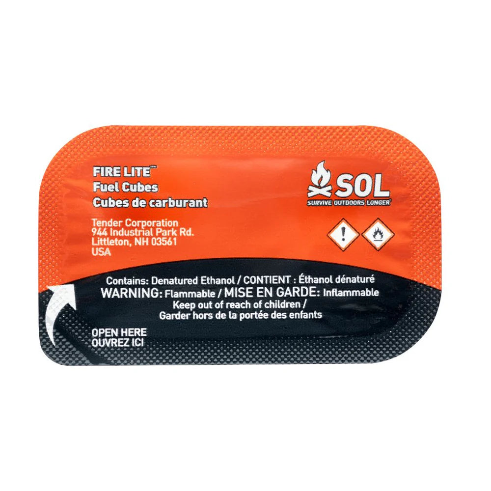 Allume-feu en boîte Fire Lite Fuel Cubes de SOL - Pagaie Québec