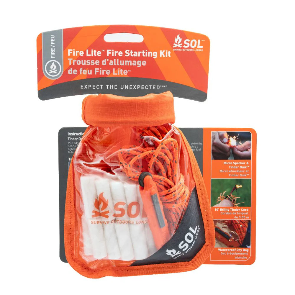 Ensemble d'Allumage de feu Fire Lite Kit de SOL - Pagaie Québec