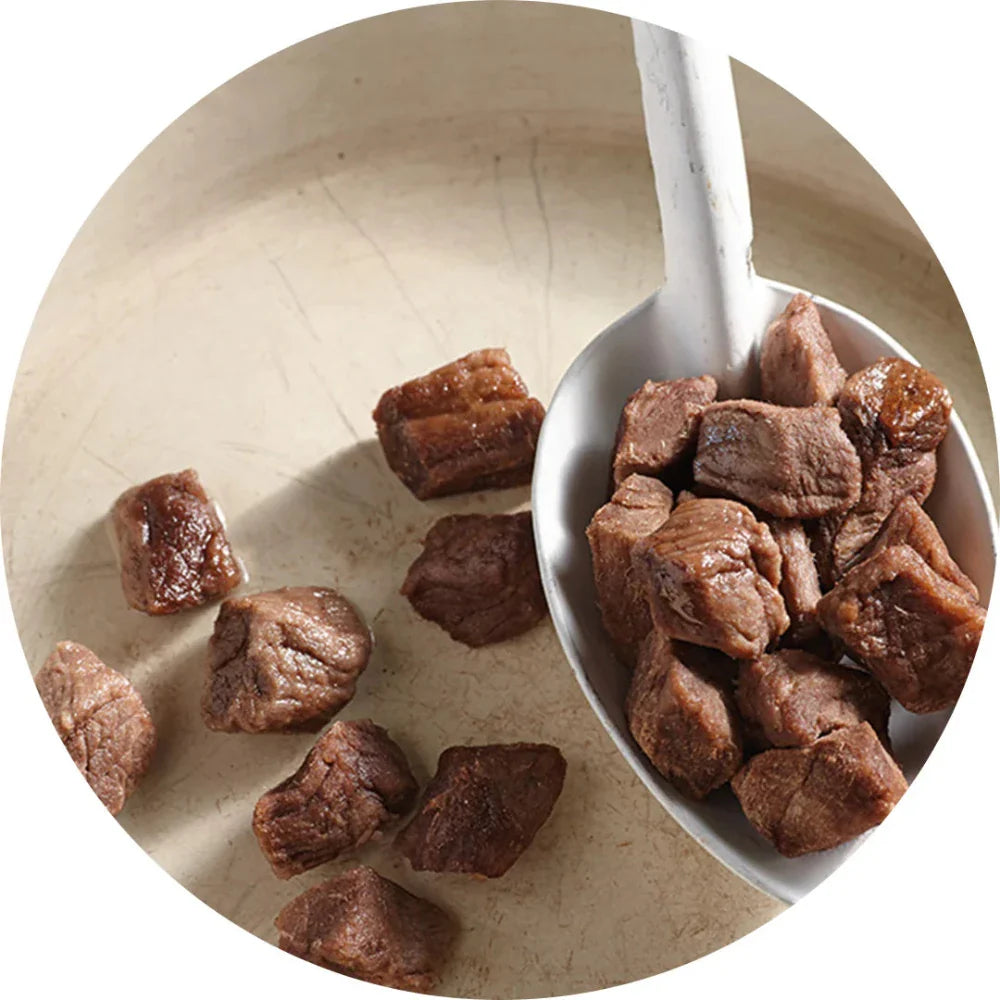 Cubes de boeuf lyophylisés de Happy Yak - Pagaie Québec