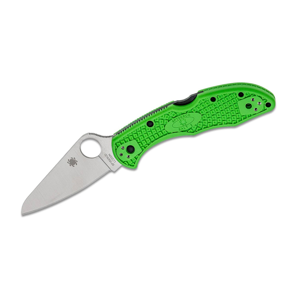 Couteau Salt 2 Green Lightweight de Spyderco - Pagaie Québec