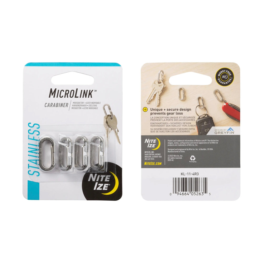 Mousqueton MicroLink en inox de Nite Ize