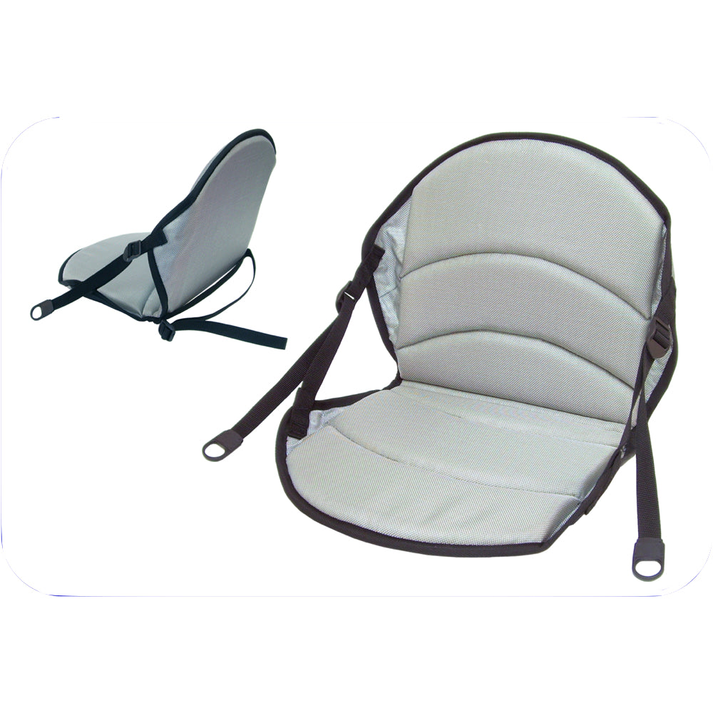 Coussin De Siège Kayak Épaissi Confortable - Coussin Bateau Pêche Avec Ventouses, Antidérapant Noir