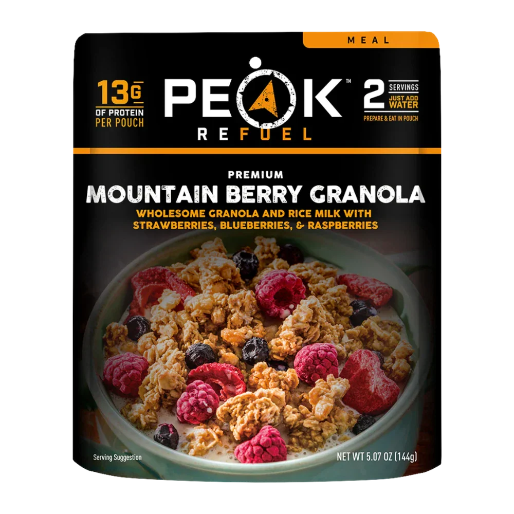 Granola montagnard aux baies de Peak Refuel - Pagaie Québec