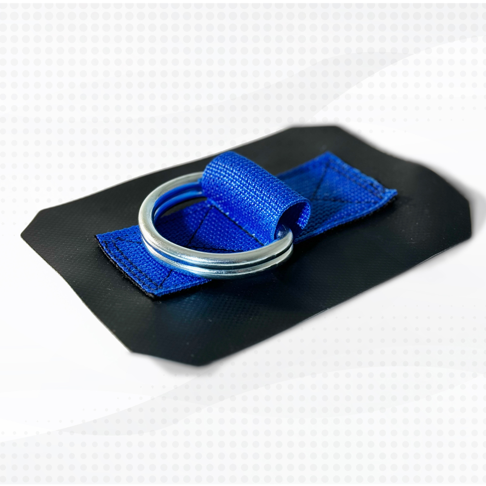 Ancrage souple PVC - 2 anneaux en ''D''