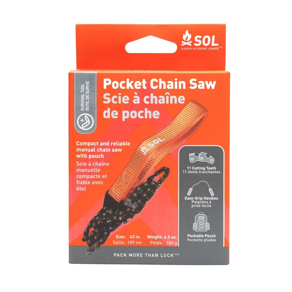 Scie compacte Pocket Chain Saw de SOL - Pagaie Québec