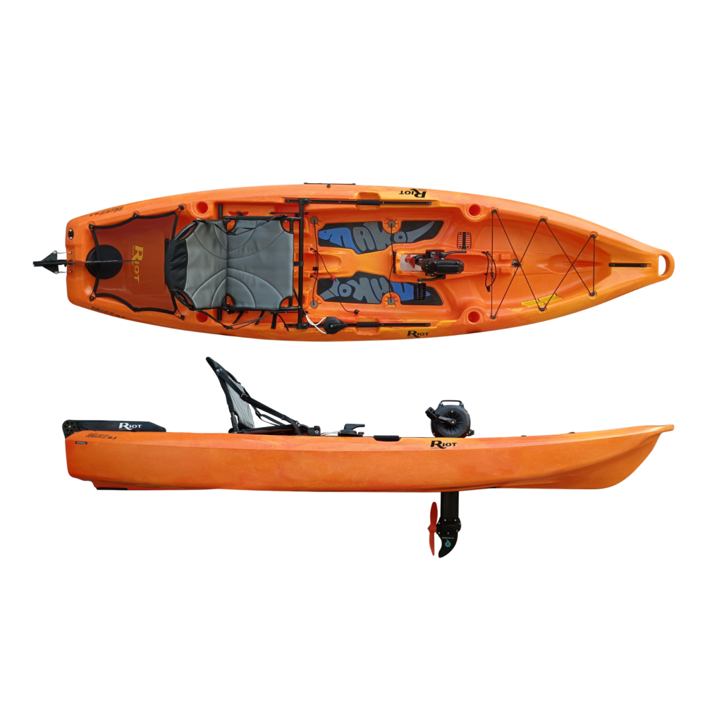 Kayak de pêche Mako 10.5 Impulse Drive de Riot
