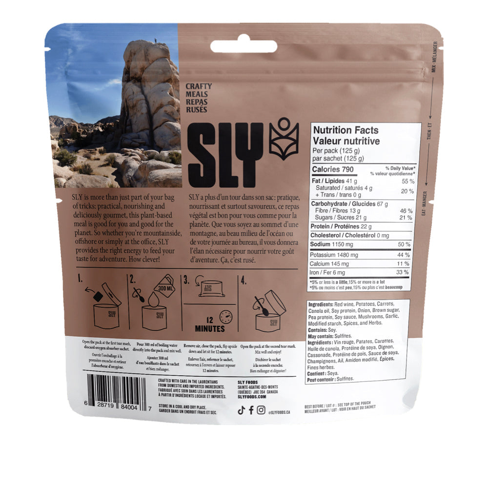 Bourguignon aux patates de SLY Foods