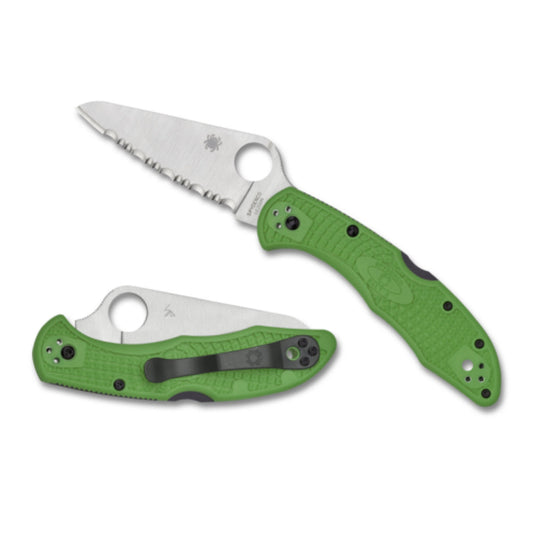 Couteau Salt 2 Green Lightweight de Spyderco - Pagaie Québec