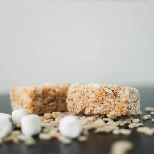 Carré énergétique riz croustillant fraise et crème de Krono Nutrition