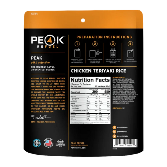 Poulet teriyaki et riz de Peak Refuel