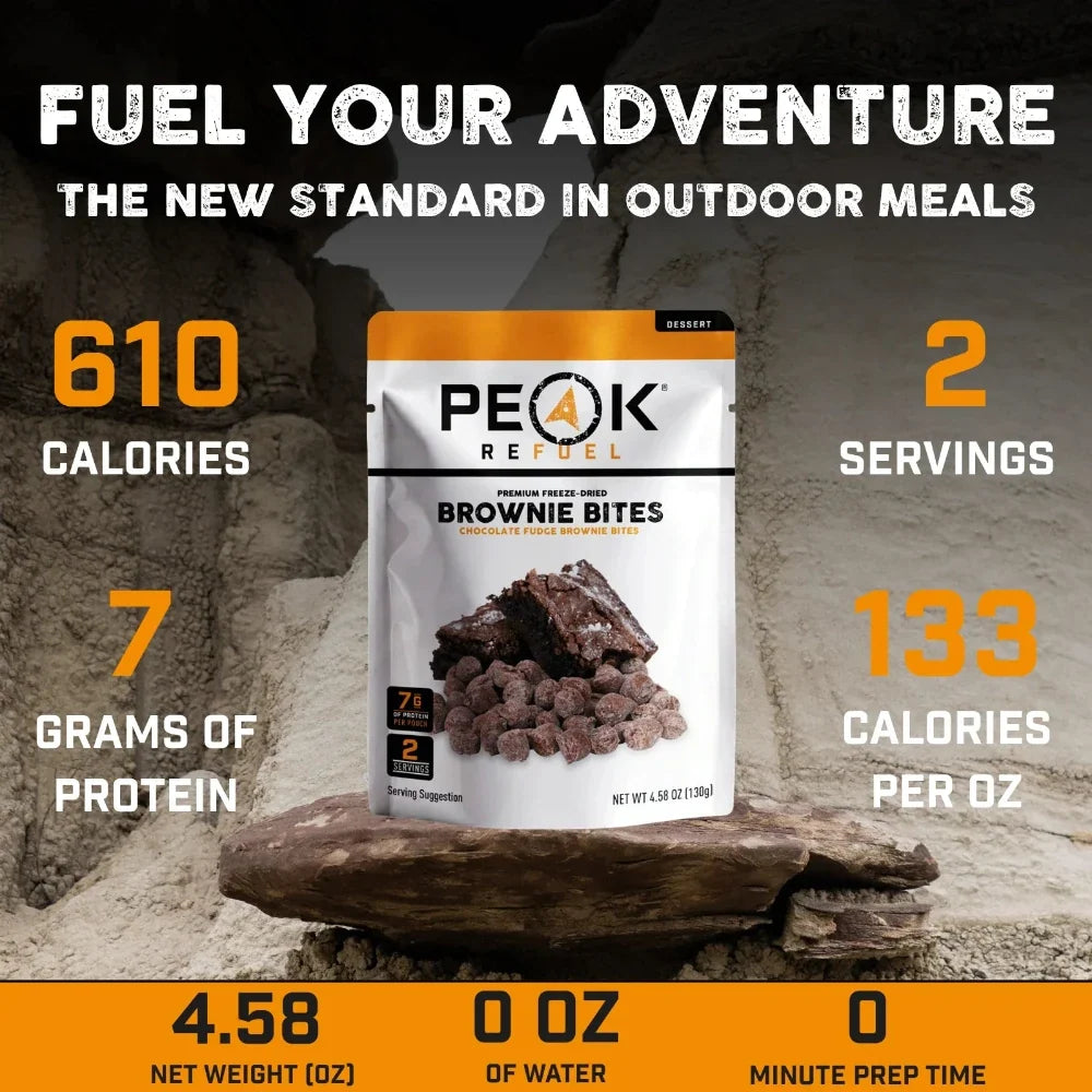 Bouchées de brownies de Peak Refuel