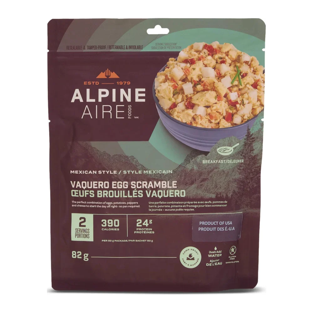Oeufs brouillés Vaquero de AlpineAire - Pagaie Québec