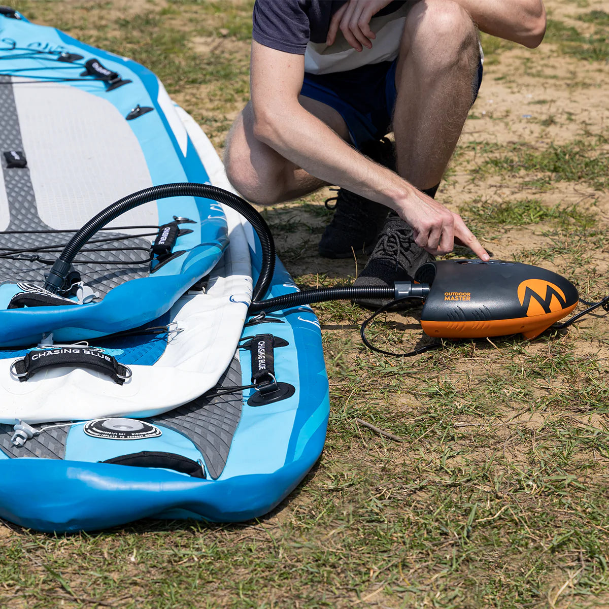 Pompe électrique Shark II d'Outdoor Master pour iSUP - Pagaie Québec