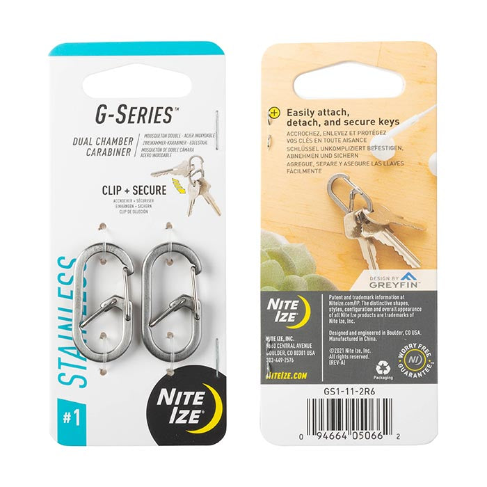 Mousqueton double chambre G-Series de Nite Ize - Pagaie Québec