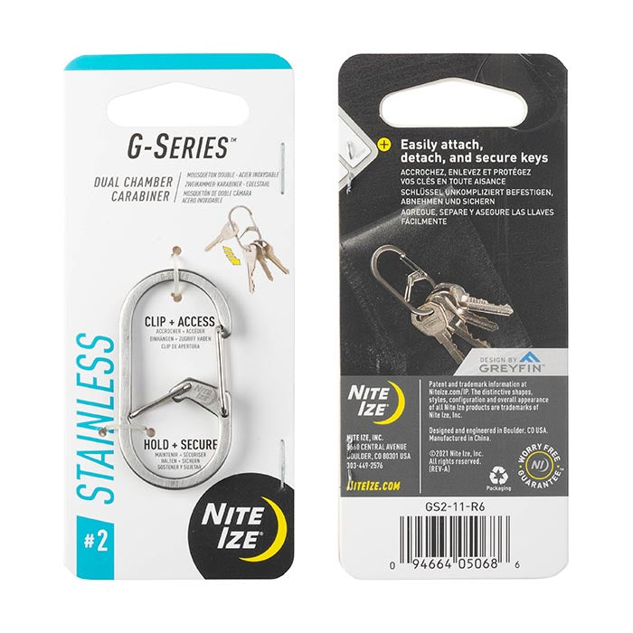 Mousqueton double chambre G-Series de Nite Ize - Pagaie Québec