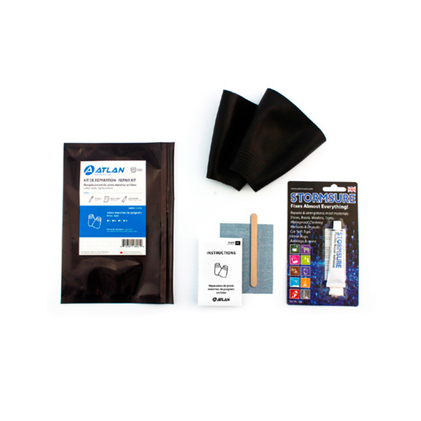 Ensemble de réparation pour joints étanches de poignets en latex Atlan (KRJPL)