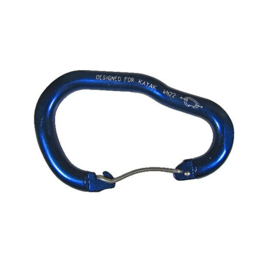 Mousqueton à pagaie wide gate en aluminium anodisé (22kn)