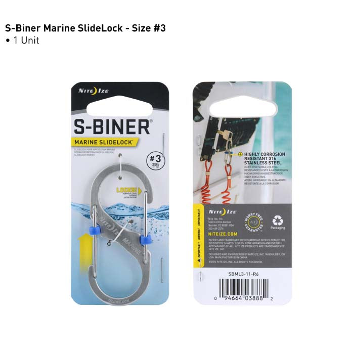 Mousqueton S-Biner Marine SlideLock de Nite Ize - Pagaie Québec