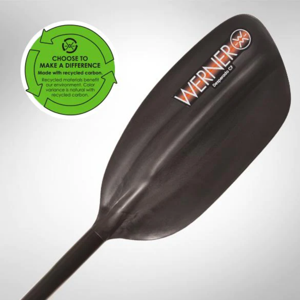 Pagaie Desperado CF 1pc manche droit de Werner - Pagaie Québec