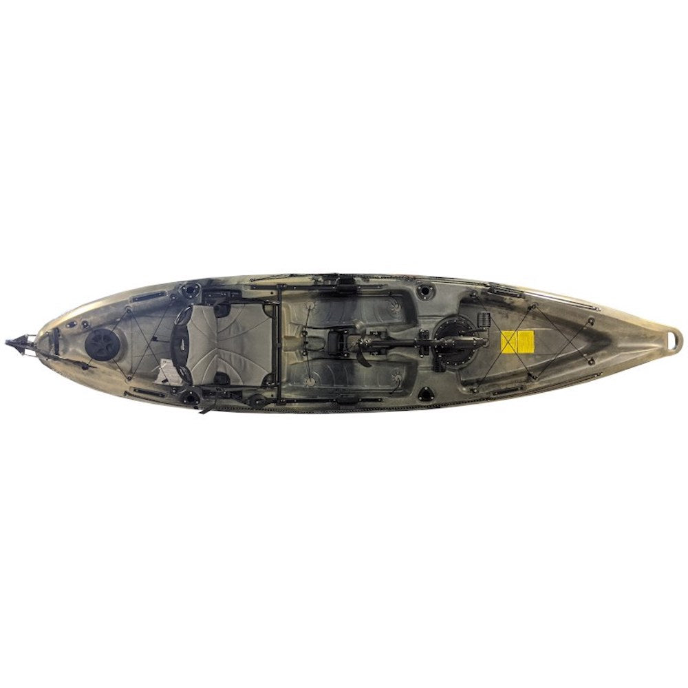 Kayak de pêche Mako 12 Impulse Drive de Riot - Pagaie Québec