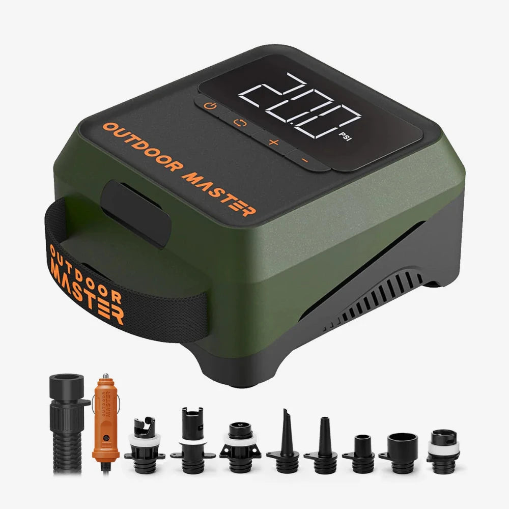 Pompe électrique Cachalot 2 d'Outdoor Master pour iSUP - Pagaie Québec