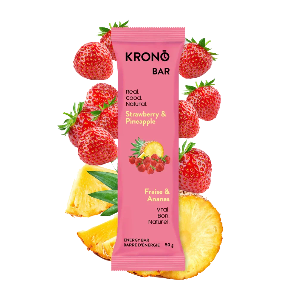 Barre énergétique fraise et ananas de Krono Nutrition