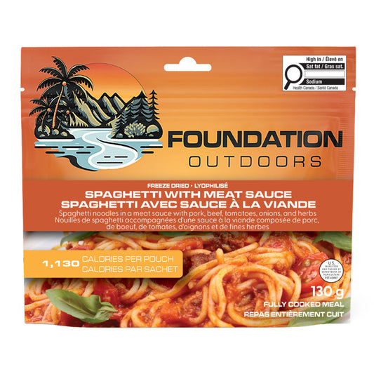 Spaghetti sauce à la viande de Foundation Outdoors - Pagaie Québec