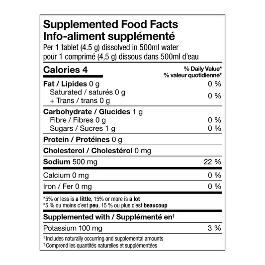 Comprimés d'électrolytes aux fruits rouges de XACT Nutrition