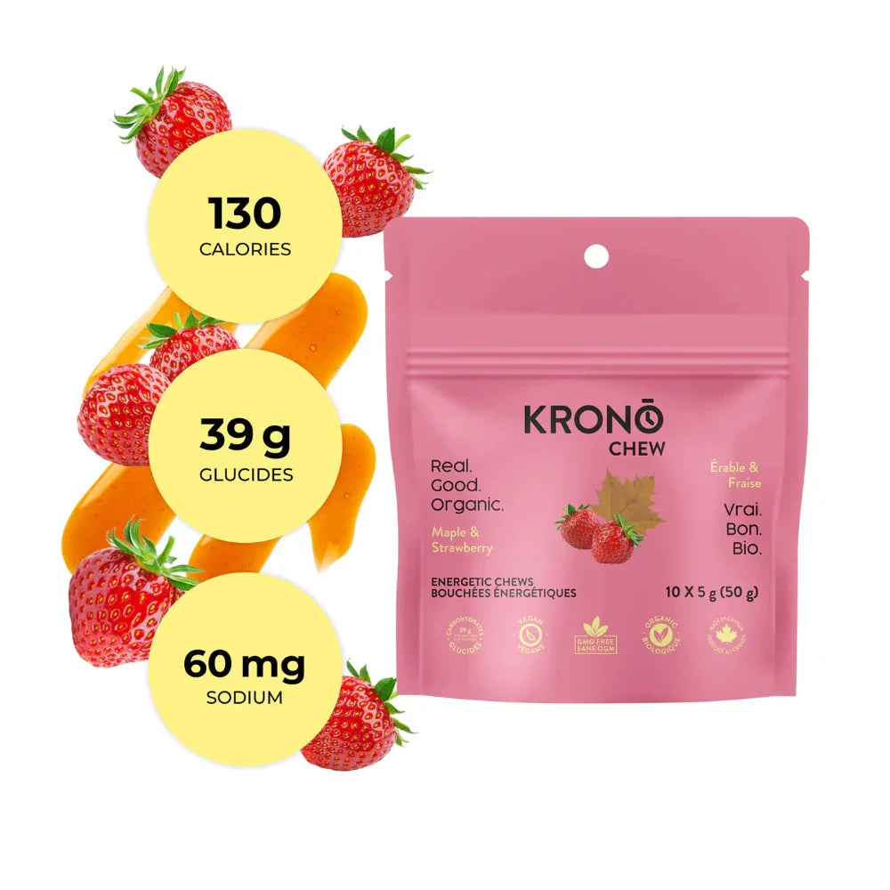 Bouchées énergétiques érable et fraise de Krono Nutrition