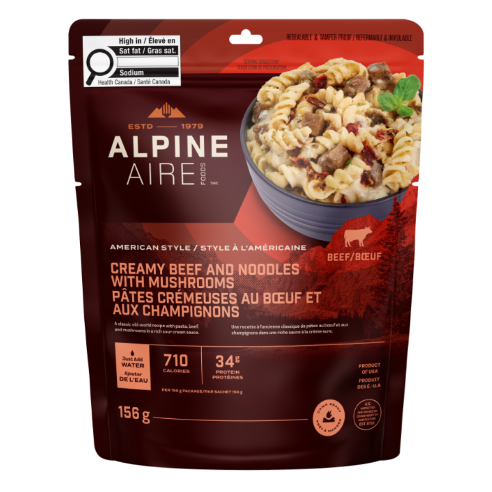 Pâtes crémeuses au boeuf et aux champignons de AlpineAire