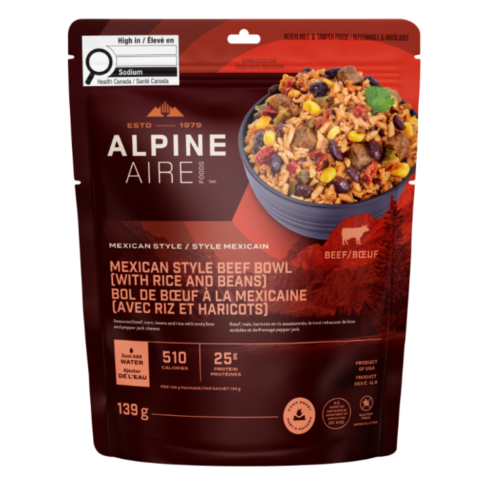 Bol de boeuf à la mexicaine (avec riz et haricots) de AlpineAire