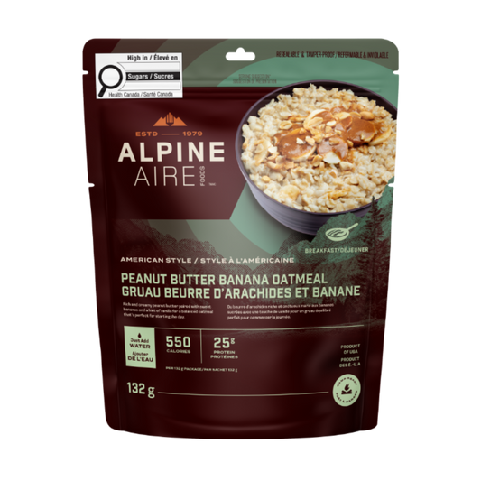Gruau au beurre d'arachides et banane de Alpine Aire