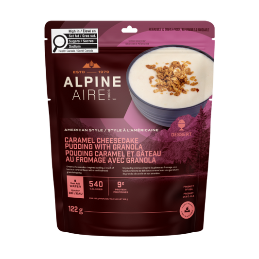 Pouding caramel et gâteau au fromage avec granola de AlpineAire