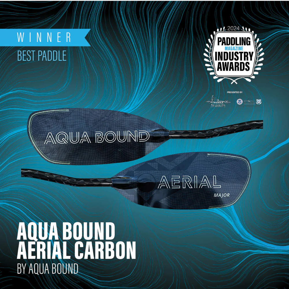 Pagaie Aerial Major Carbon 1pc manche droit de Aqua-Bound