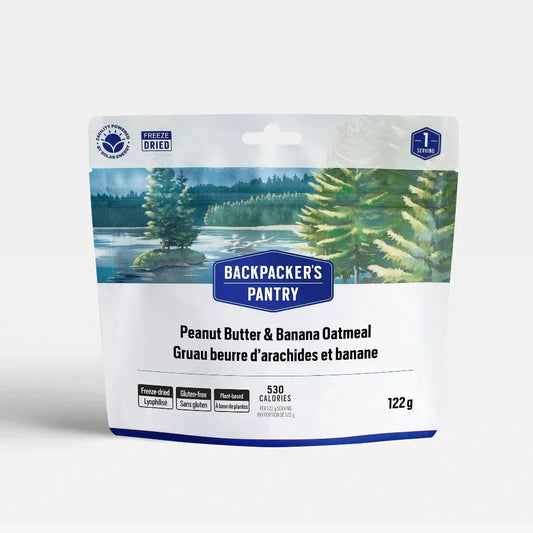 Gruau beurre d'arachides et banane de Backpacker's Pantry
