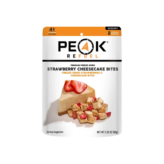 Bouchées de gâteau au fromage avec fraises de Peak Refuel