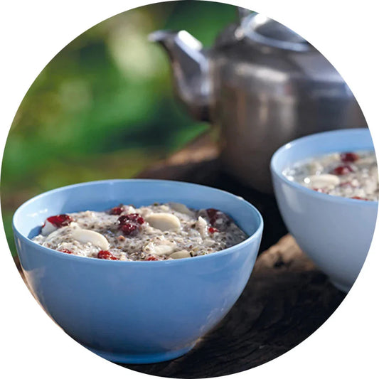Régal au chia aux amandes et canneberges de Happy Yak