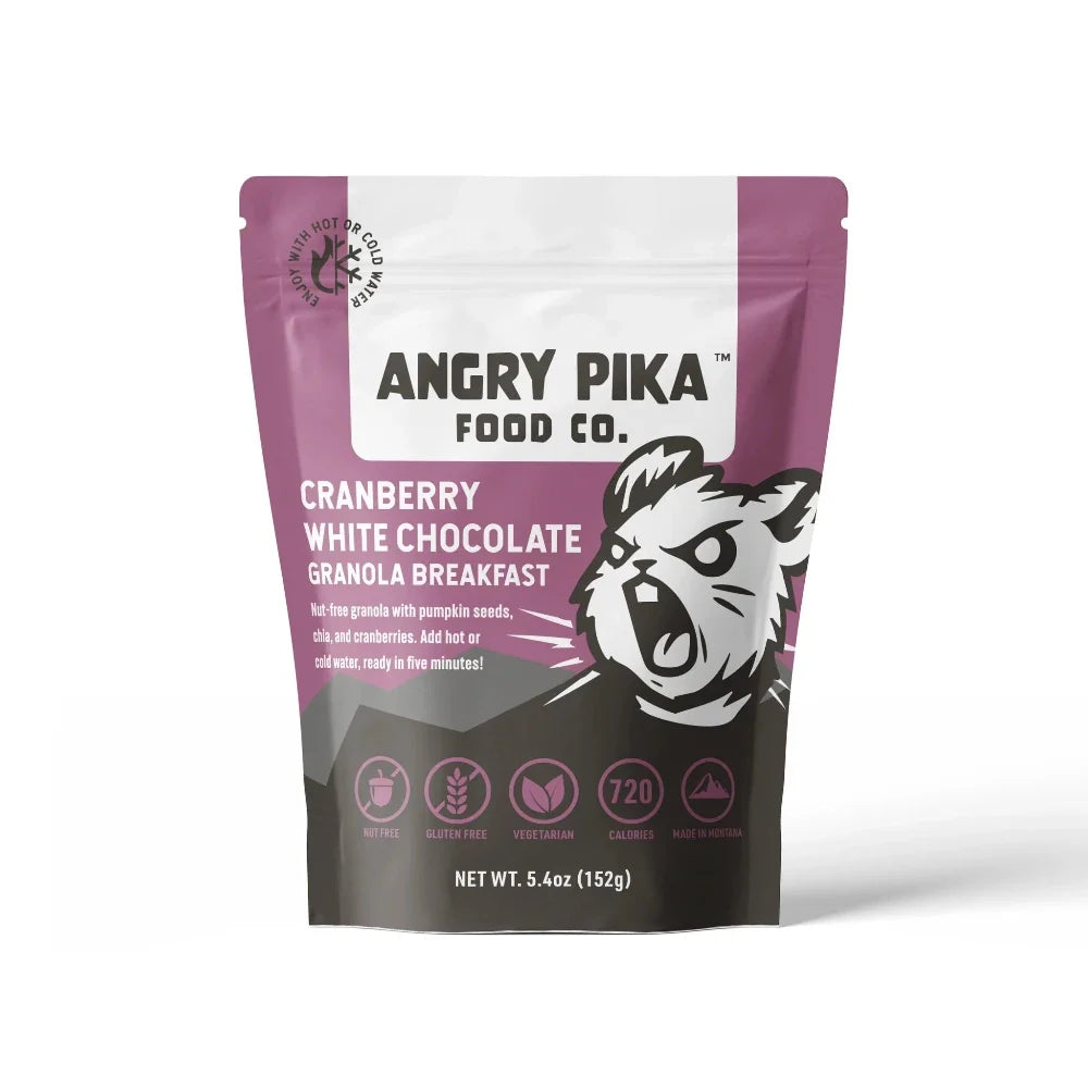 Granola canneberges et chocolat blanc de Angry Pika Food