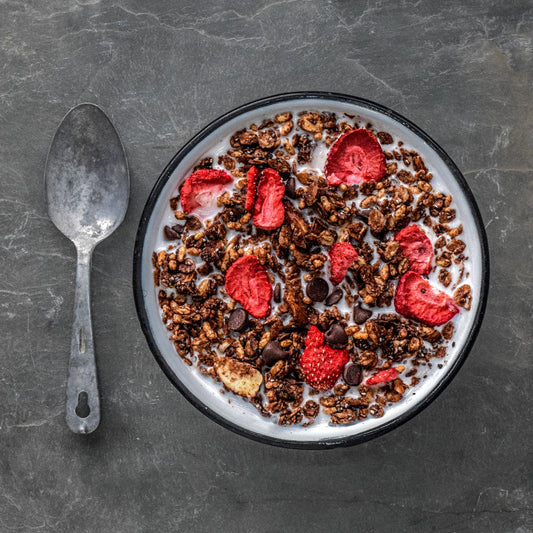 Granola chocolat et fraises de Angry Pika Food