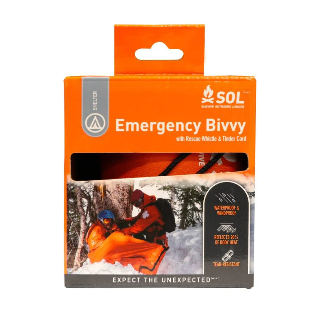 Sac bivouac Emergency Bivvy avec sifflet de SOL - Pagaie Québec