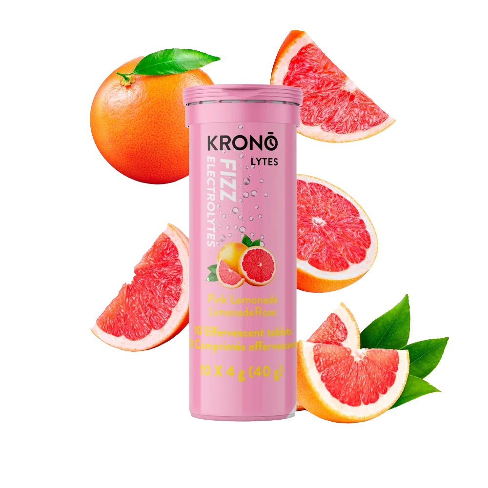 Comprimés effervescents limonade rose de Krono Nutrition
