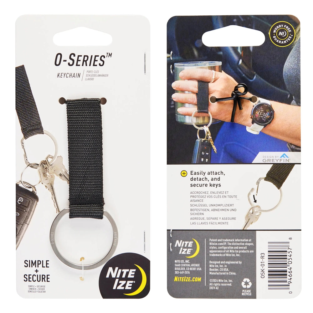 Key Chain Inox Mousqueton circulaire O-Series Keychain en inox de Nite Ize – Pagaie Québec